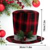 Classical Black or Red Christmas Tree Crowns Decoration Efficient Fabric Design Elevates Seasonal Celebration Style