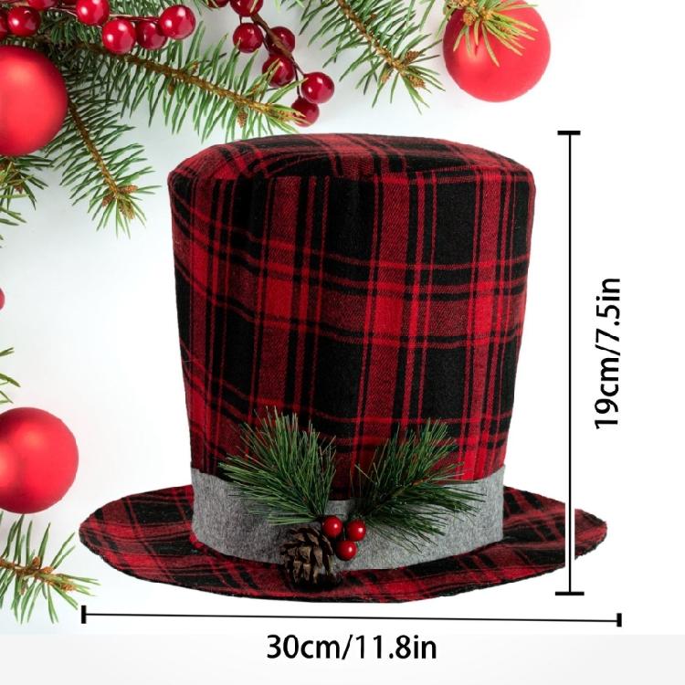 Classical Black or Red Christmas Tree Crowns Decoration Efficient Fabric Design Elevates Seasonal Celebration Style