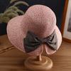 Womens Wide Brim Foldable Straw Hat Beach Sun Protection UV With Adjustable Band