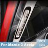 For Mazda 3 Axela   Stainless Steel Car Front Condition Outlet A Colum Decorative Frame Cover Trim Accessories