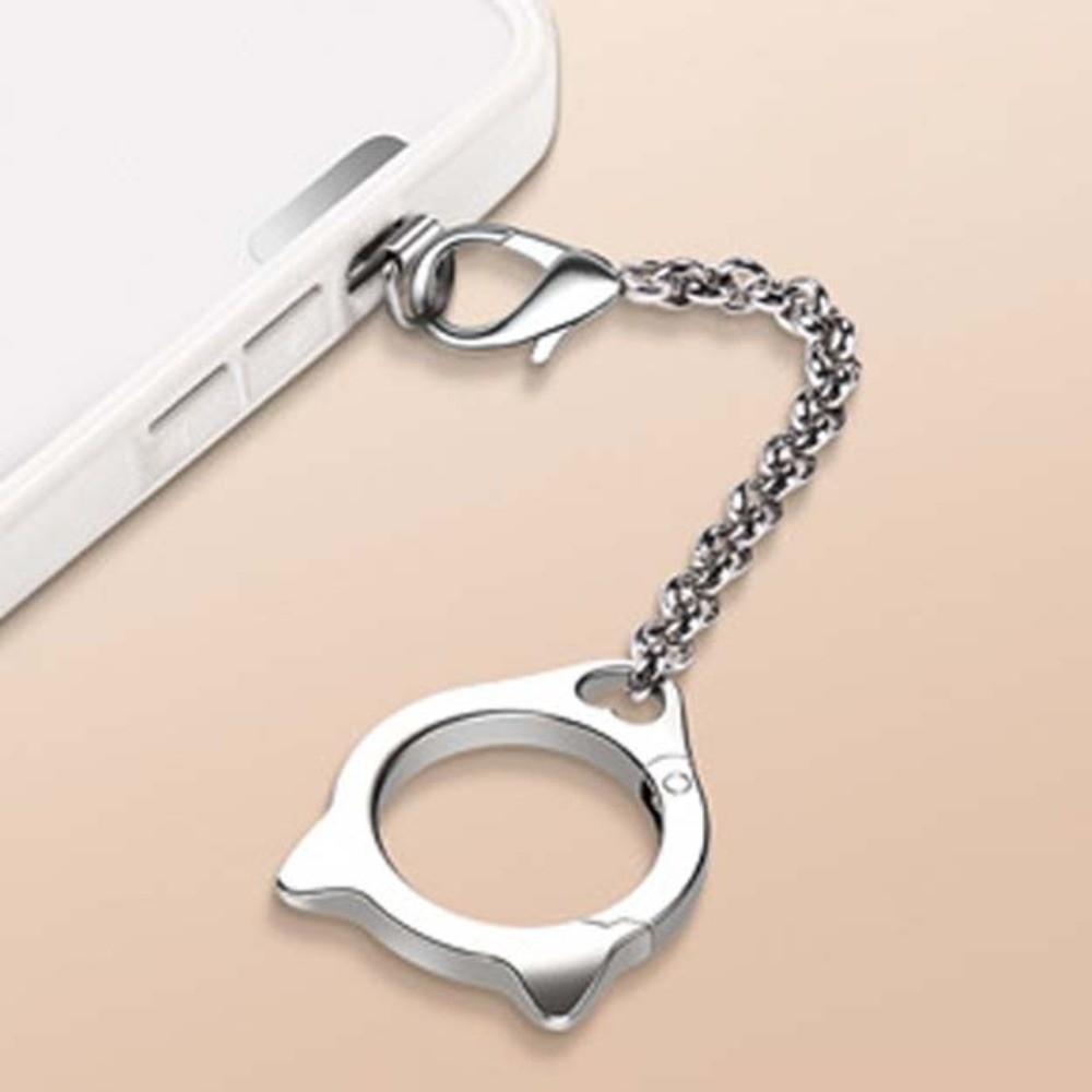 Cat Head Mobile Phone Hanging Rope Ring Buckle Mobile Phone Lanyard  Phone Case Accessories