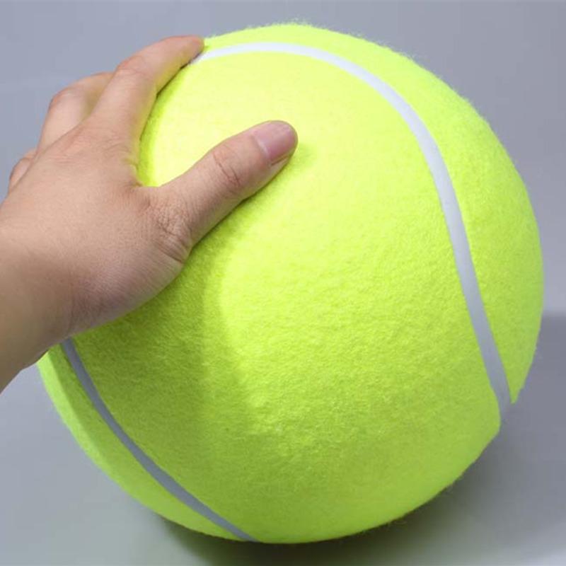 Großer Tennisball Haustier Aufblasbares Spielzeug für Hundetraining Ball 24cm Großer Tennisball Interaktives Hundespielzeug