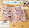Transparent Sticker A6 Size x 1 Refills x 20 Underlay Sheets x 2 Zippered Pockets x Card Mini Sticker Mini Clear Cute Sticker Sticker Perfect for Fan