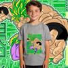 Dbs Broly Anime Print Cotton T Shirt for Boys and Girls Kids Casual Short Sleeve Tee Top Soft Breathable Summer Clothes