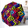 1pc Colorful Pattern Umbrella Portable Folding Umbrella Durable Iron Frame, Suitable for All Seasons Home Travel Outdoor Yy260319054