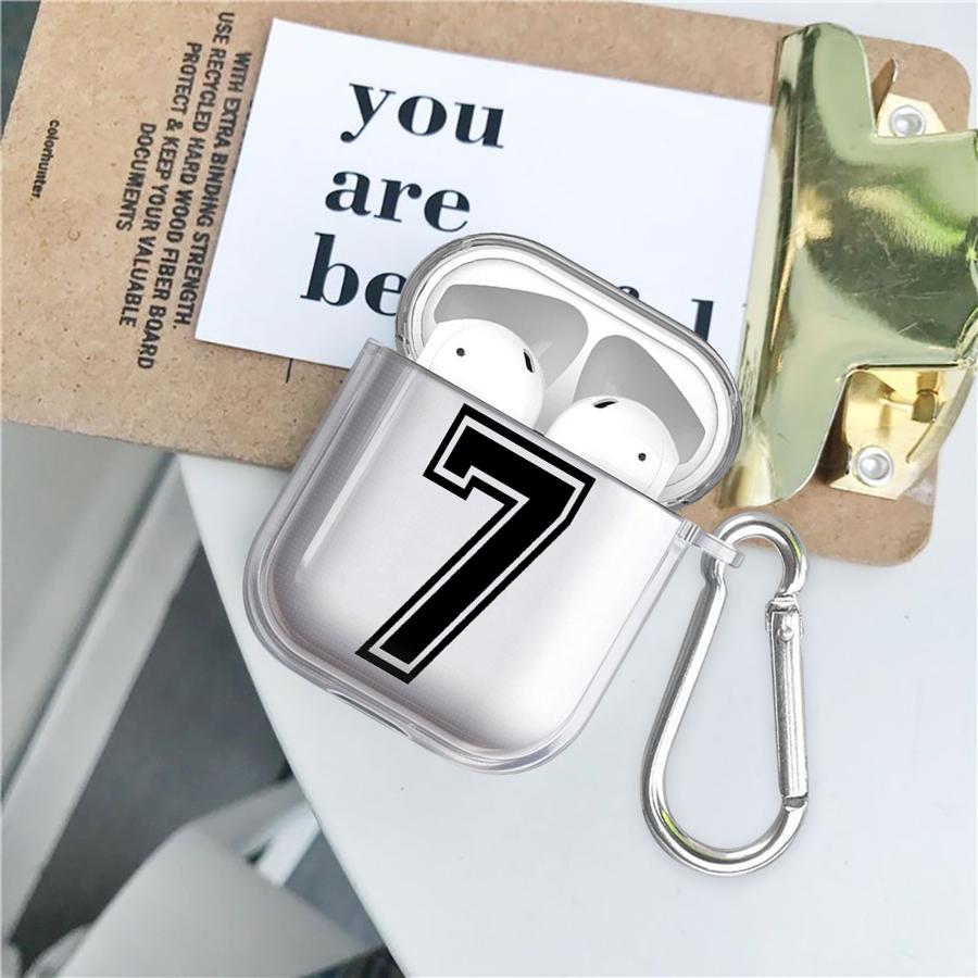 Lucky Numbers 10 7 Clear Earphone Cases Cover Case For Airpods 4 Pro3 2 Pro 1 Pro2 3