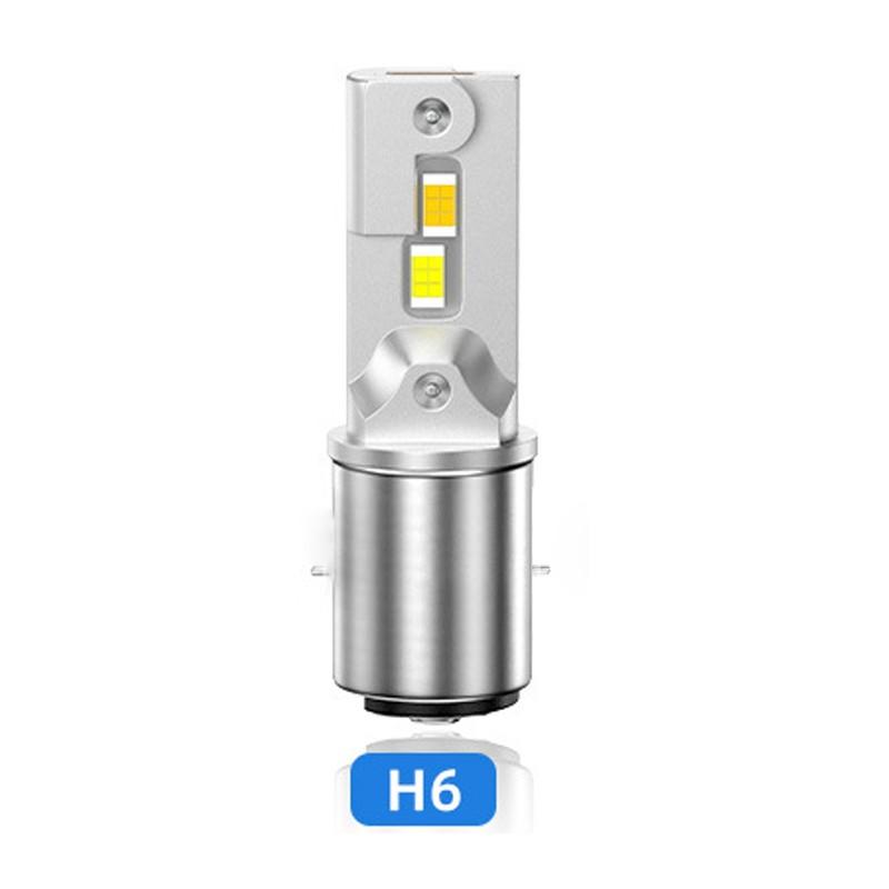 

Efficient Heat Dissipation 6000K Headlight Bulb H4 LED Headlight H6-White Yellow