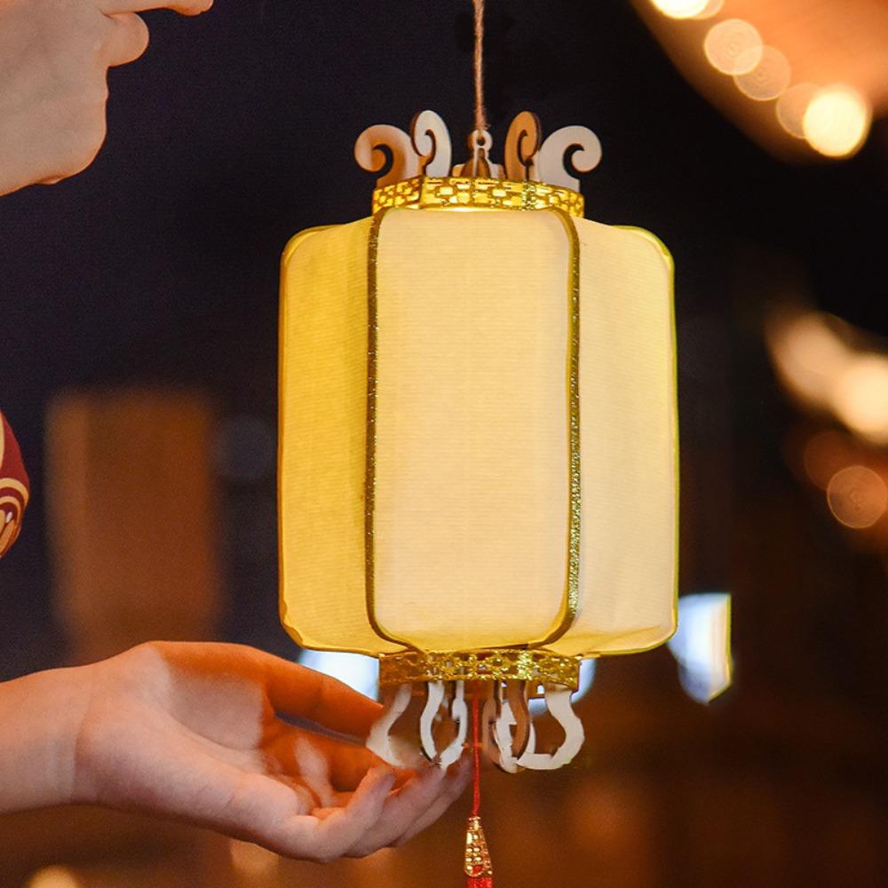 Handheld Chinese Flower Lantern with Tassel Portable Lantern  Craft Style I