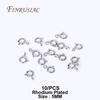 Brass Round Spring Ring Clasp Crimp Beads End Beads Findings For DIY Jewelry Making 14K/18K Gold Plated U-shaped Protective Tube