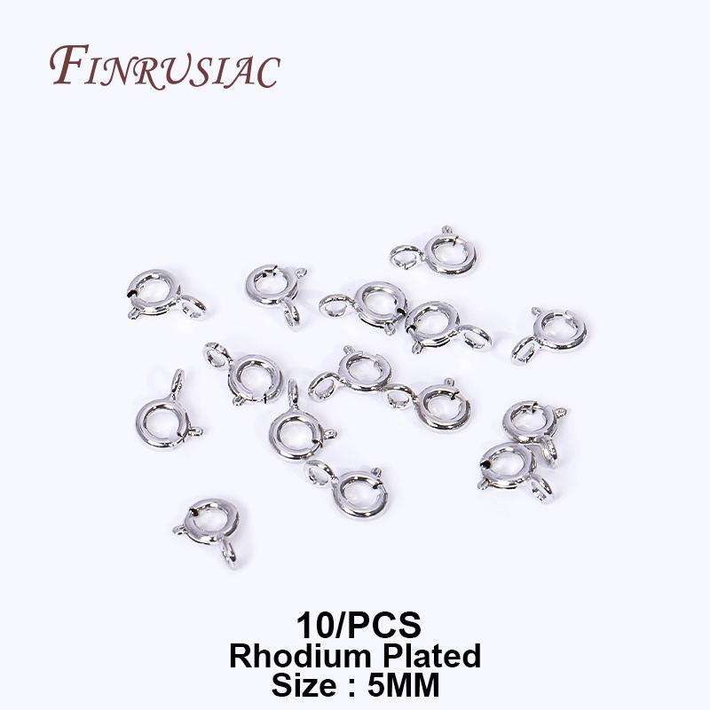 Brass Round Spring Ring Clasp Crimp Beads End Beads Findings For DIY Jewelry Making 14K/18K Gold Plated U-shaped Protective Tube