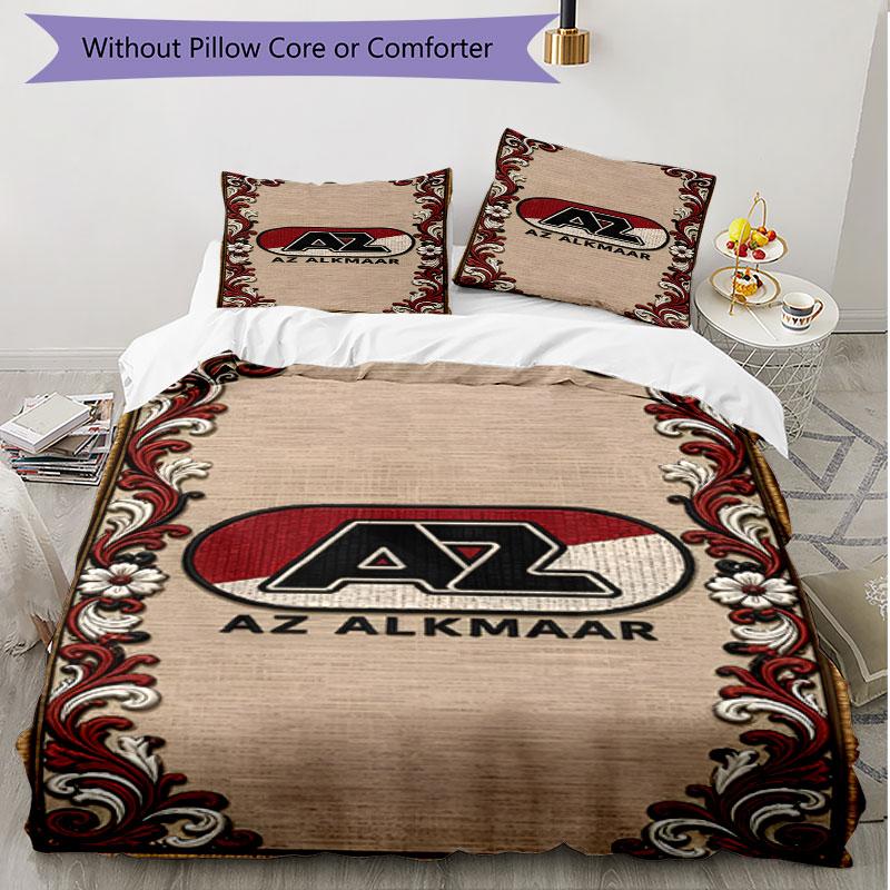 3pcs Duvet Cover Set (1*Duvet Cover + 2*Pillowcase, Without Core), AZ Alkmaar Print Soft All‑Season Bedding Set, Home Bedroom Decor Gift