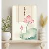 Vintage Chinese Painting Lotus Persimmon Bamboo Posters Prints Canvas Painting Wall Art Picture Living Room Home Decor