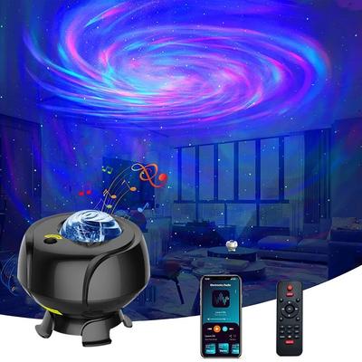 Sternenhimmel-Projektor, Bluetooth-Musiklautsprecher, LED-Nachtlichtprojektor, Galaxiennebel, Ozeansternprojektor, Mondnachtlampe