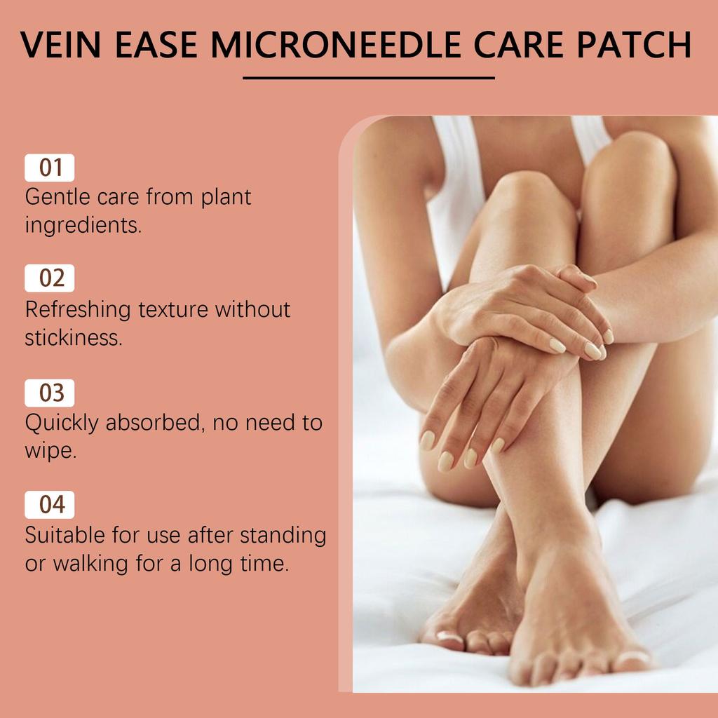 The Microneedle Patch For Relieving Varicose Veins In The Legs Improves Blood Circulation, Providing Breathability And Comfort.