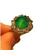 Full Green, Yang Green, Natural Agate Green Chalcedony Ring, Women'S Opening Is Slightly Inlaid, And The Real Shot Is Fidelity.