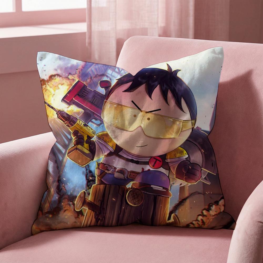 animeS sSouth p-Park Cushion Cover Multi-Scene Pillow Cover for Home & Car - Reversible, Soft & Durable for Daily Use