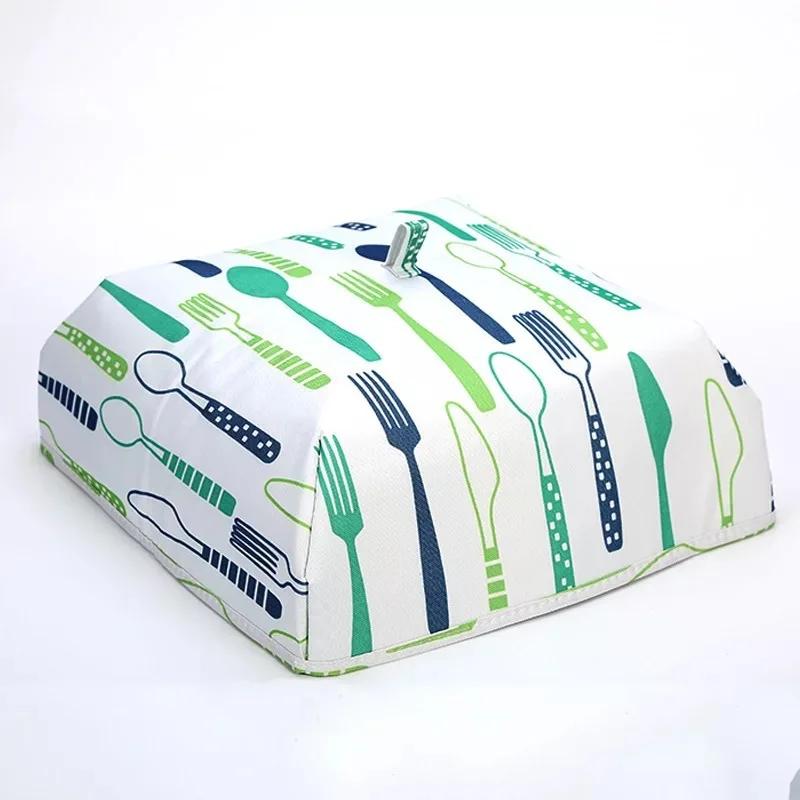 Foldable Food Covers Keep Warm Hot Aluminum Foil Thermal Food Dust Cover Dishes Insulation Useful Kitchen Gadgets Accessories