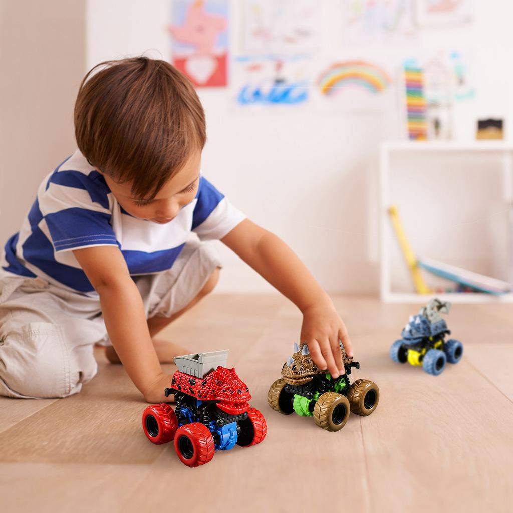 Children.s Toy Dinosaur Toy Car, Suitable For Boys And Girls Aged 1, 2, And 3, Four-wheel Drive Multifunctional Car, Gift