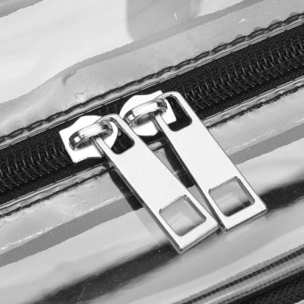 Bolsa Transparente Grande Capacidade Transversal Impermeável para Praia Natação Uso em Viagem