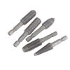 5Pcs/Set Hex Shank Head Tungsten Carbide Steel Rotary Burr Die Grinder Bit Shank Carving Kit For Mold Polishing Grinding Tool