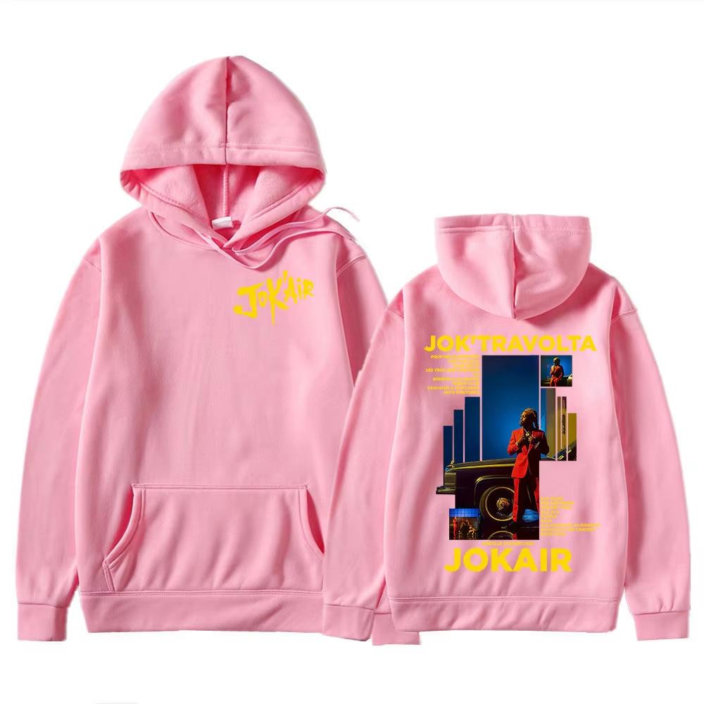 Rapper Jokair Jok Travolta 2026 Album Merch Hoodie Y2K Herren Damen Gothic Punk Hip Hop Pullover Sweatshirt Locker Gemütlich und Vielseitig