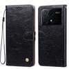 Vintage Crazy Horse Texture PU Leather Flip Wallet Phone Case for Xiaomi POCO X6 Pro 5G Card Holder Kickstand Shockproof Protective Cover