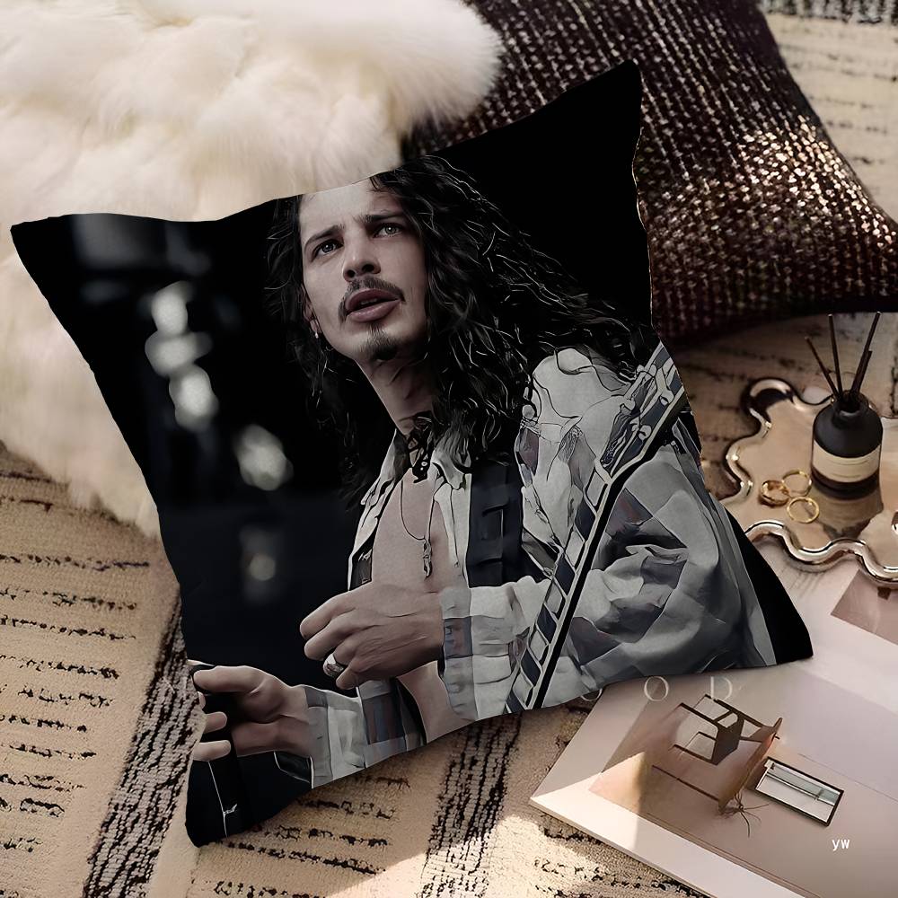 Chris Cornell Personalized Pillow Dust Cover Bedroom Kids Party Decoration Pillowcase Birthday Children Gift