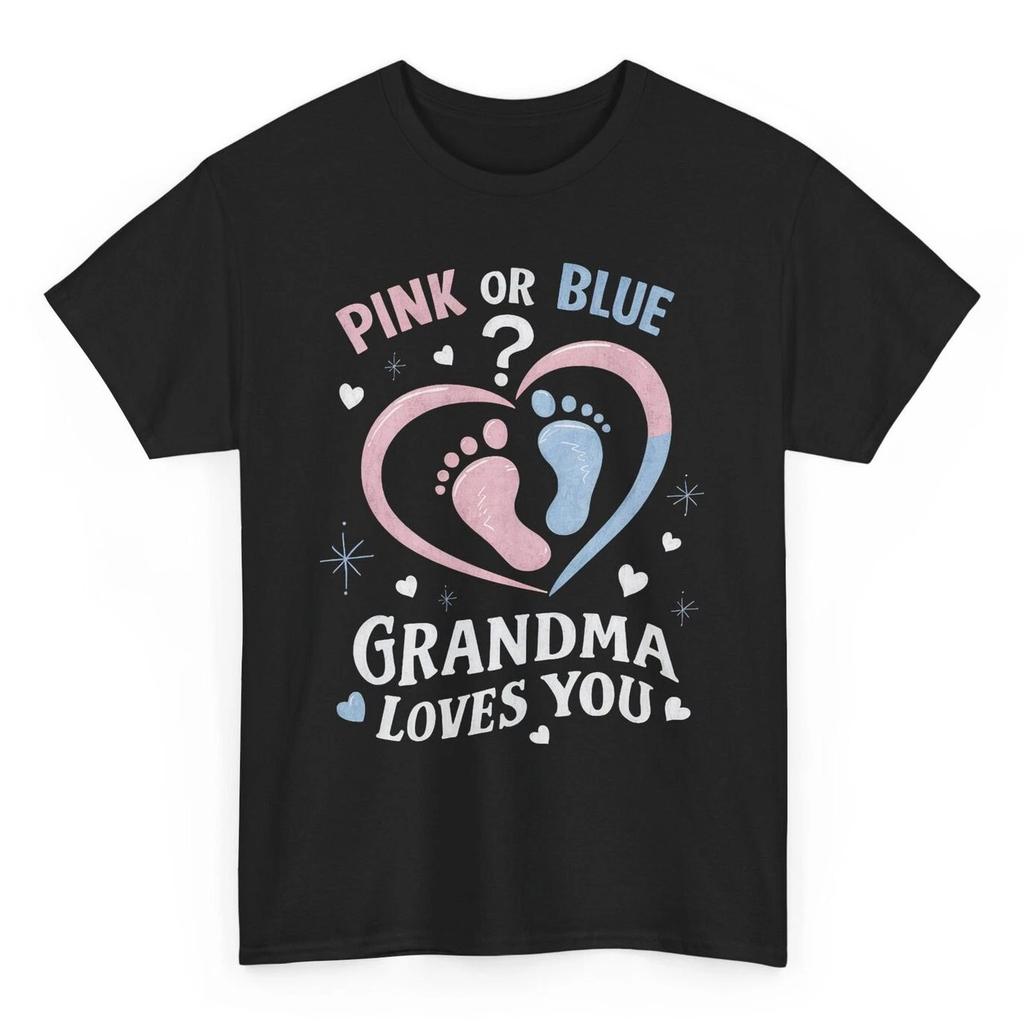 Pink Or Blue Grandma Loves You Cute Gender Reveal Party T-shirt