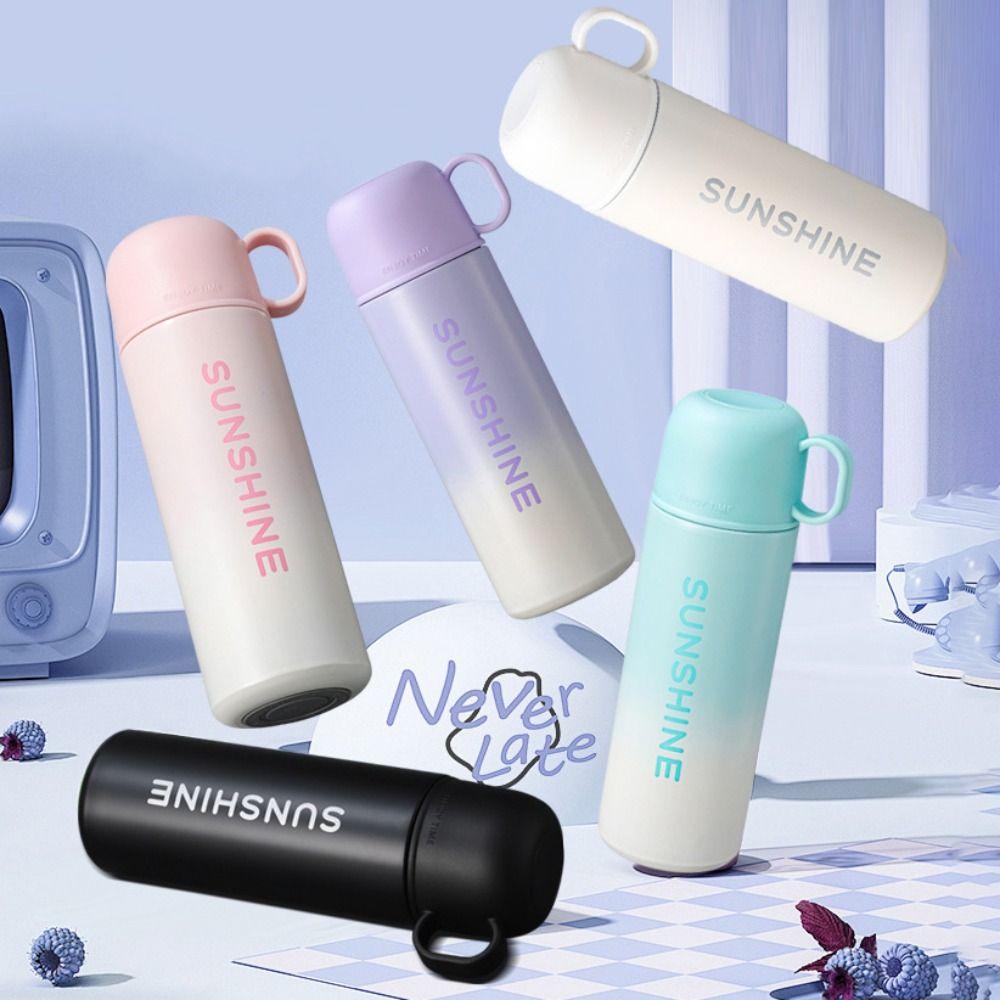 Stainless Steel Insulation Cup Fashion Water Bottle Portable Thermal Flask  Girls