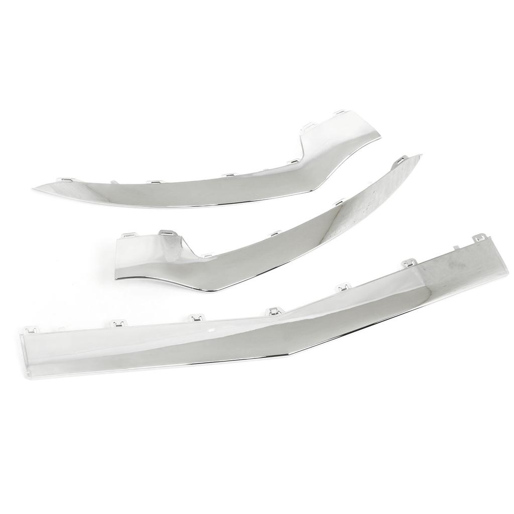 3-teiliger Ersatz für die untere Frontstoßstangenverkleidung in Hochglanzchrom für Mercedes?Benz E?Klasse C207 Coupé AMG Line