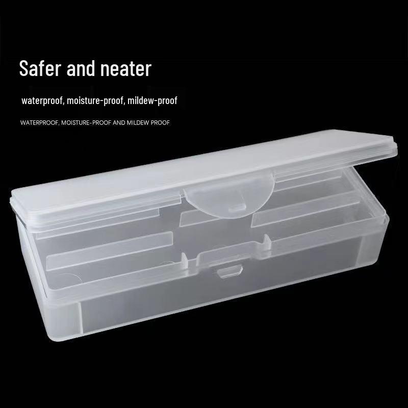 Nail Art Double Layer Storage Box for Pens and Tools - Frosted, Removable, Two Tiers