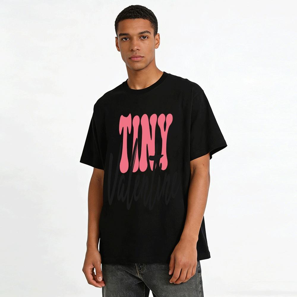 Tiny Valentine Print Valentine's Day Themed Tops For Adults & Kids Pure cotton T-shirt