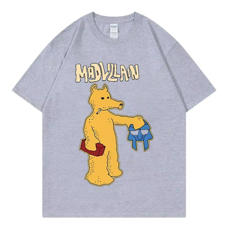 

Funny Cartoon Rap Quasimoto Tshirts Rapper Mf Doom Mad Villian Graphic T Shirts Men Women Hip Hop Fashion Short Sleeve Tshirt 4XL
