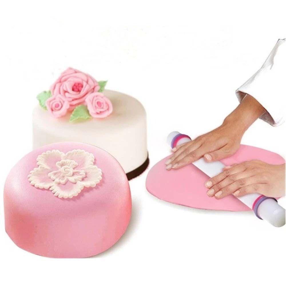 With Anti-slip Band Dough Roller Fondant PP Sugar Dough Rolling Mach  Baking Tool