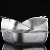 Binaural Square Drain Basket Stainless Steel Colander Vegetable Washing Basket  Noodle
