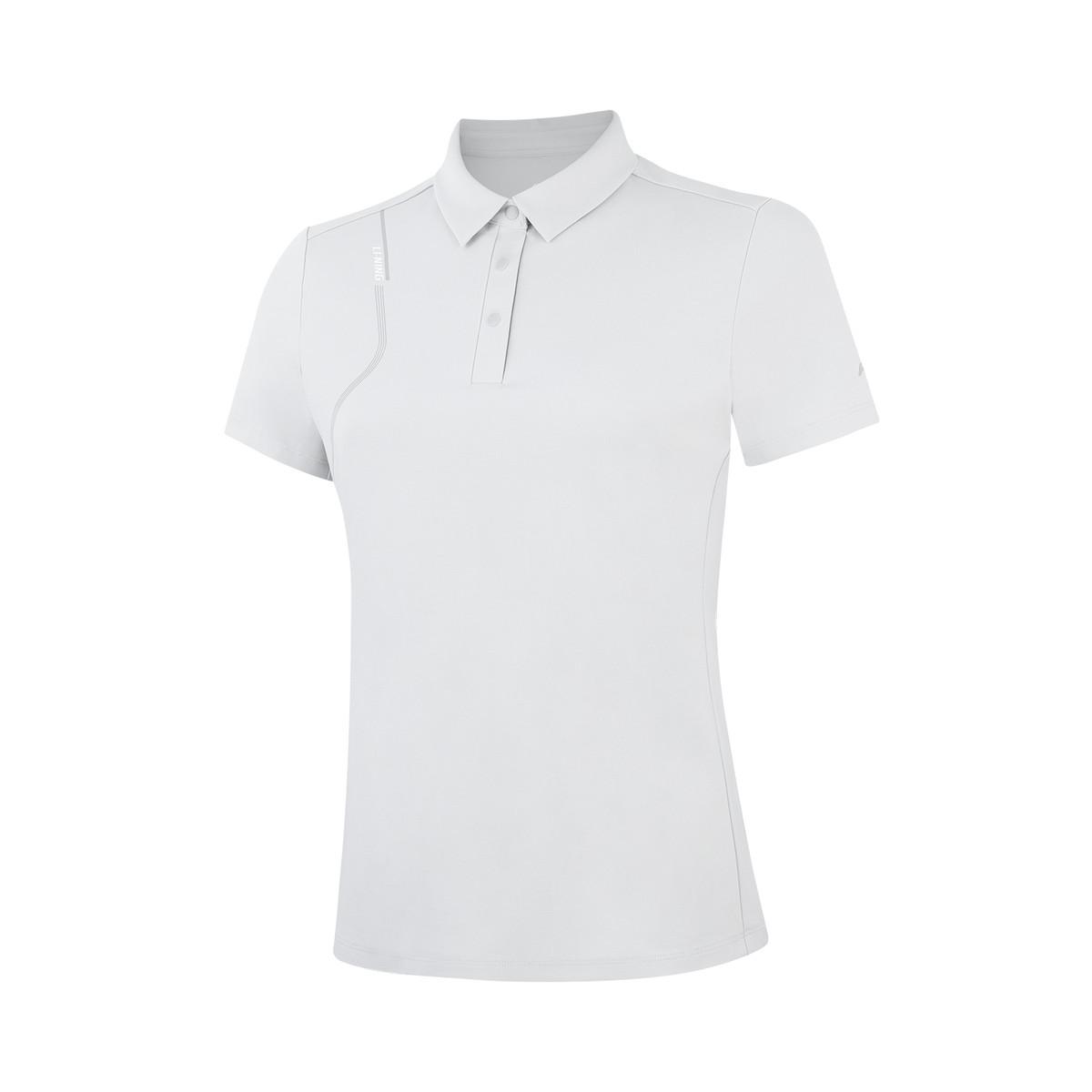 Li-Ning Fashionable Breathable Polo Shirt Women tops Light-Gray APLW248-6 S