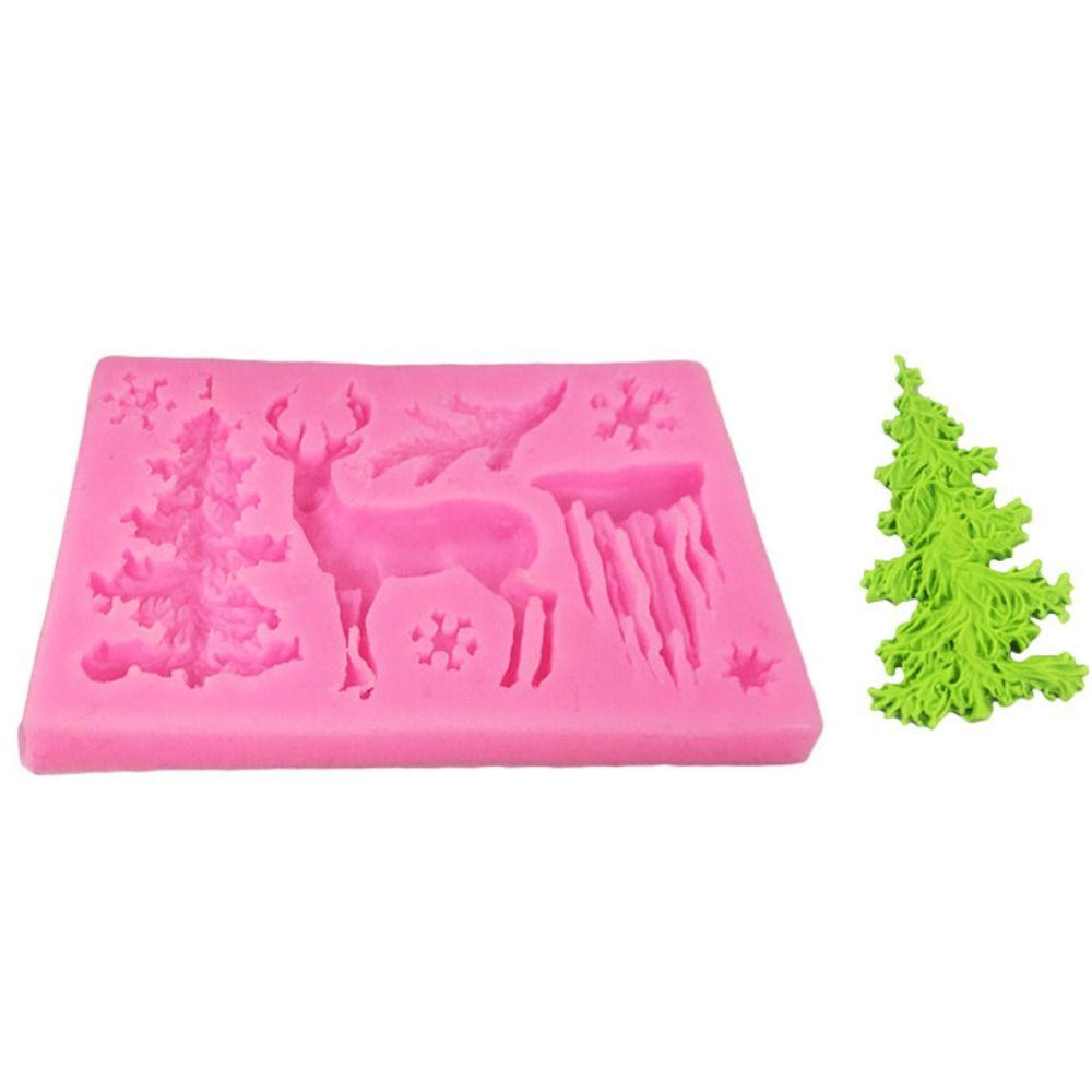 Christmas Series DIY Handmade 3D Christmas Mold Chocolate Mold Cake Decoration Decorative Mould