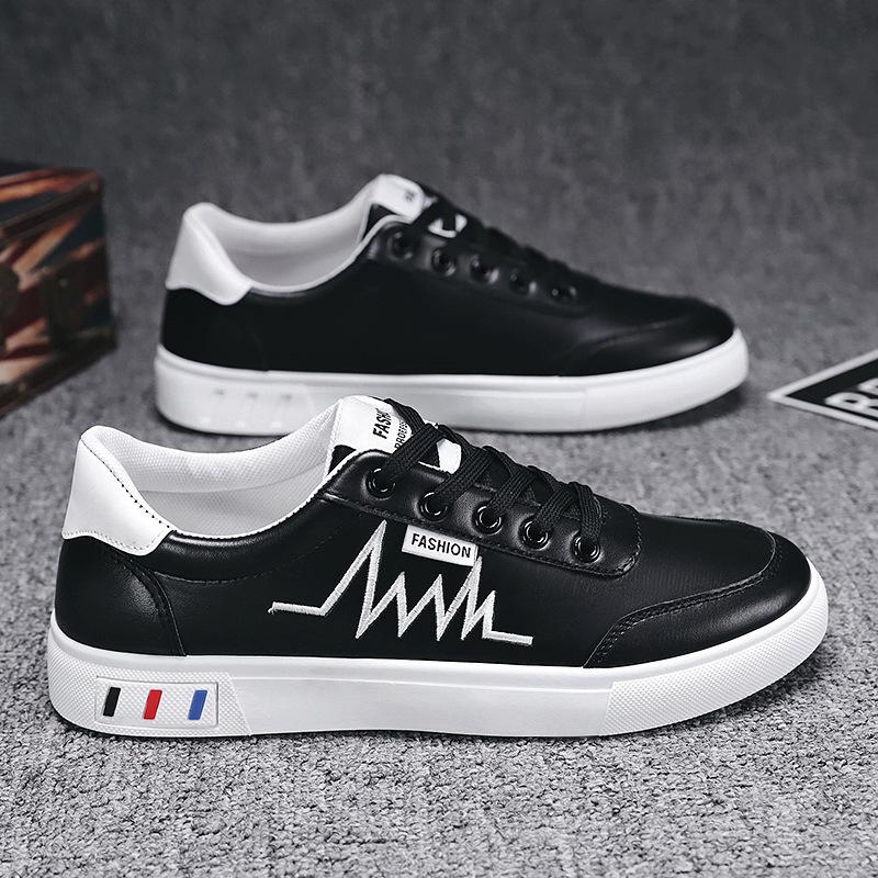 

Новые повседневные кроссовки, трендовые модные белые туфли, корейская версия, универсальная молодежная спортивная обувь, повседневная весенняя мужская обувь 44 чёрный
