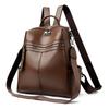 Women's Multi-functional Leather Backpack Retro Leather Shoulder Bag Large Capacity Backpack for Daily Commute and Weekend Outings and Travel