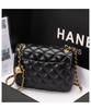 2025 Women's Square Golden Chain Crossbody Bag - Lambskin Diamond Lattice