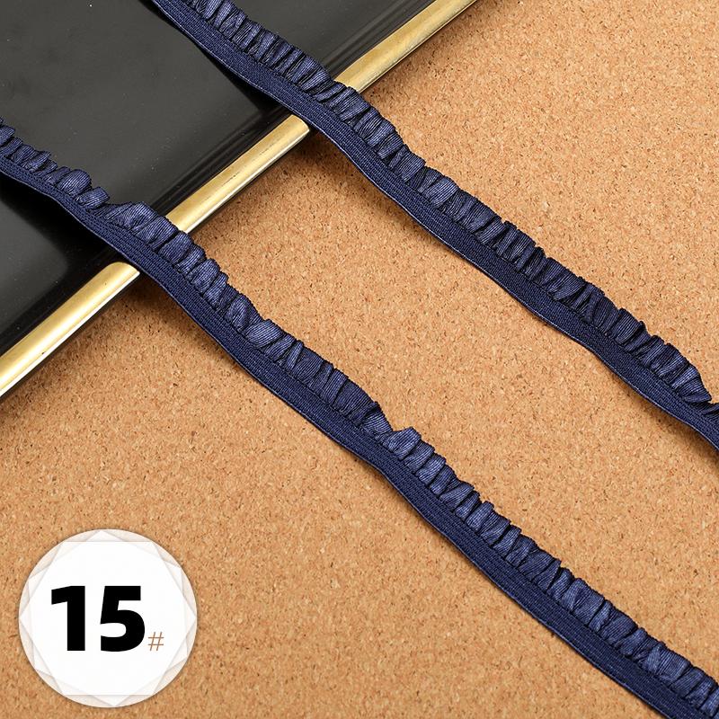 5m Elastic Lace DIY Clothing Neckline Cuff Cloth Strips Clothes Hem Decorative Trim Ribbons Party Dress Decoration Sewing Fabric