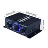 12V 400W Mini HIFI Audio Power Amplifier Home Black Digital Aluminum Alloy AMP