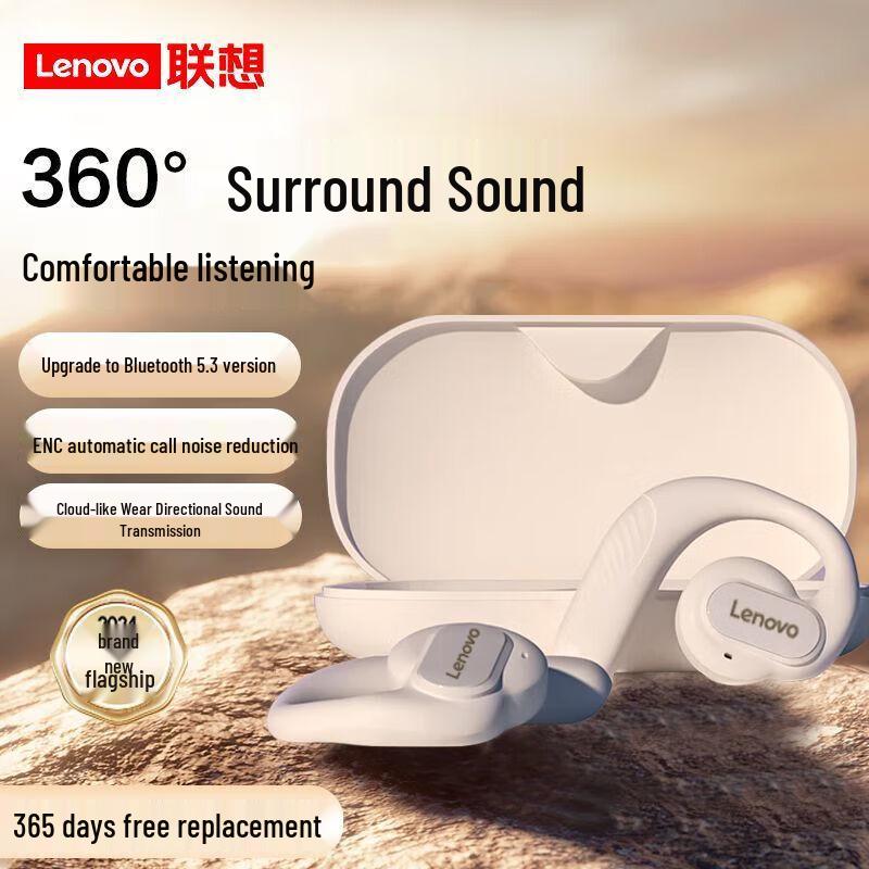 Lenovo TC3402 Open-Ear Ear-Hook Wireless Bluetooth Sports Headphones