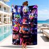 Fnaf Horror Zirkus Strandtuch, Super Weiche Mikrofaser, Perfektes Geschenk für Sie/Ihn, Geburtstag, für Pool, Strand, Reisen, Dekoration Strandparty