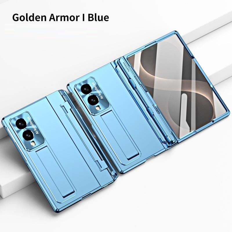 For Samsung Galaxy Z Fold 8 Ultra / 8 7 6 5 4 3 360 Full Protection Hinge Case Folding Cover Tempered Glass Film Stand PC Case