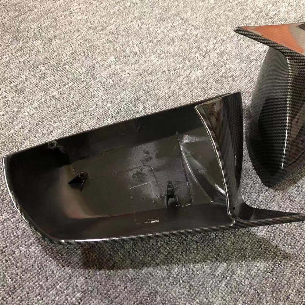 For Cadillac CT5/CT6 ATSL CT4 Carbon Fiber Look Modified Rear View Mirror Shell Folding Texture Horn Rearview Mirror Cover