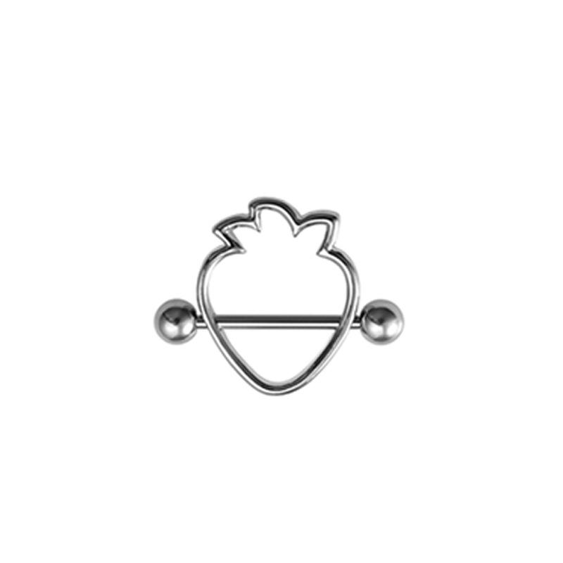 Milchring aus Edelstahl, U-förmiger Diamant-Milchnagel