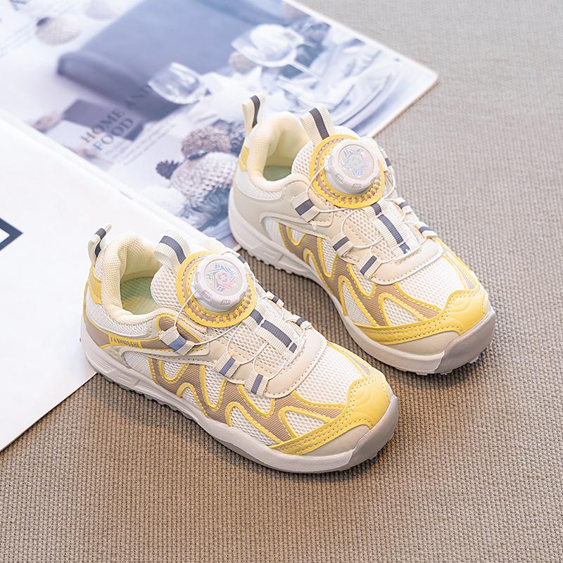 Детские спортивные туфли для девочек 2025 новый летний детский обувь маленькая девочка сетчатый дышащий весенне-осенний сетчатый обувь девочка 26