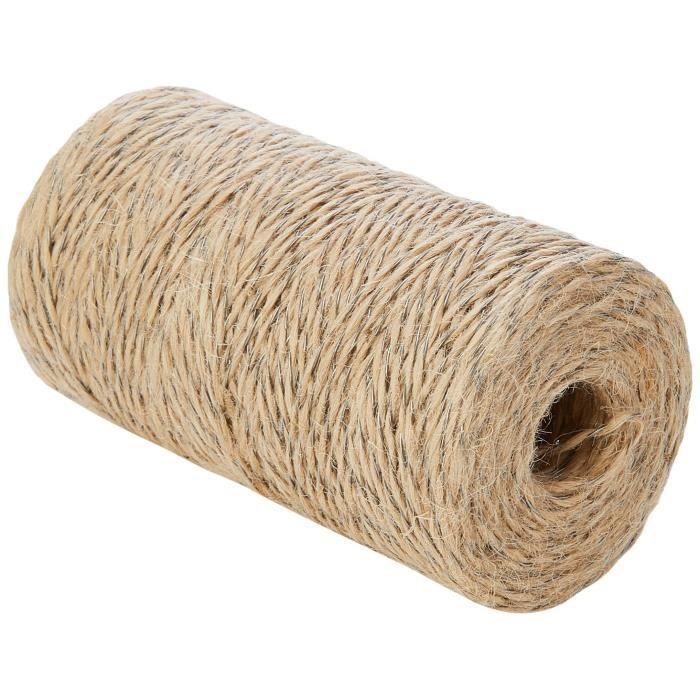 Chapuis - ficelle jute avec fil acier ø1mm 250g bobine 190m