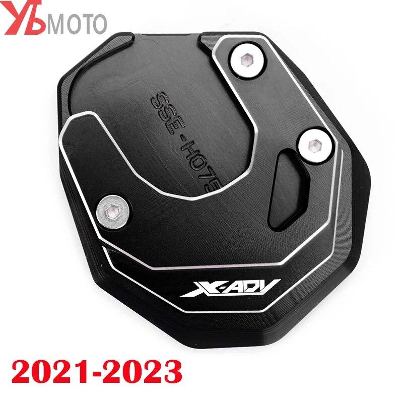 New Motorcycle CNC Foot Support Extension Plate Side Stand Enlarge Pad for HONDA X ADV XADV 750 XADV750 2017 2018-2023  2022